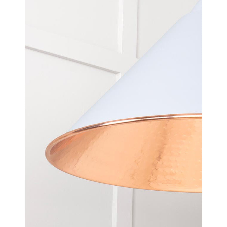 From The Anvil - Hockley Pendant in Birch - Hammered Copper - 49503BI - Choice Handles