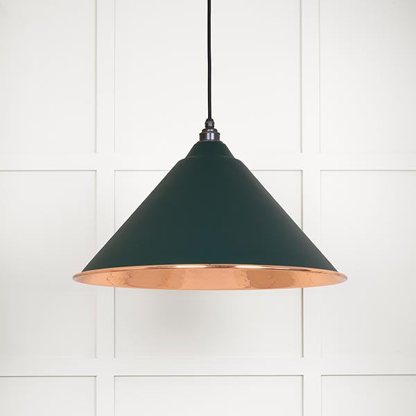 From The Anvil - Hockley Pendant in Dingle - Hammered Copper - 49503DI - Choice Handles