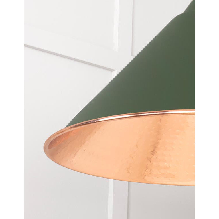 From The Anvil - Hockley Pendant in Heath - Hammered Copper - 49503H - Choice Handles