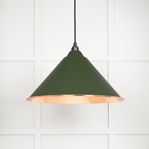 From The Anvil - Hockley Pendant in Heath - Hammered Copper - 49503H - Choice Handles