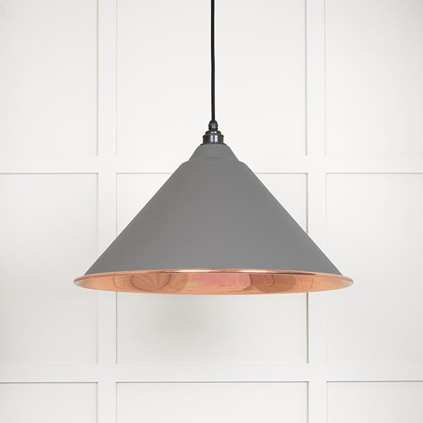 From The Anvil - Hockley Pendant in Bluff - Smooth Copper - 49503SBL - Choice Handles