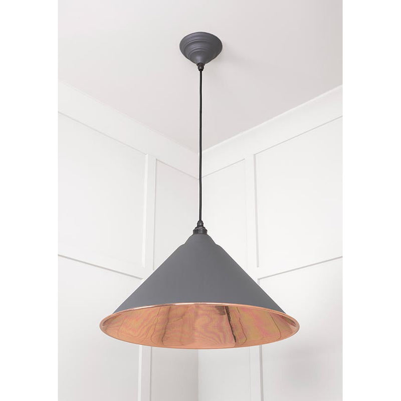 From The Anvil - Hockley Pendant in Bluff - Smooth Copper - 49503SBL - Choice Handles