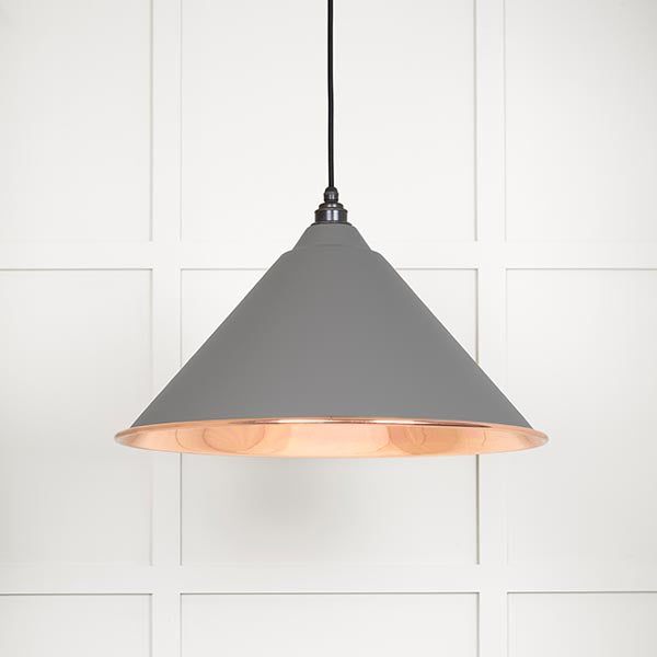 From The Anvil - Hockley Pendant in Bluff - Smooth Copper - 49503SBL - Choice Handles