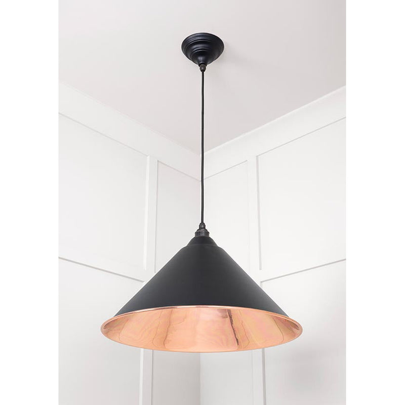 From The Anvil - Hockley Pendant in Elan Black - Smooth Copper - 49503SEB - Choice Handles