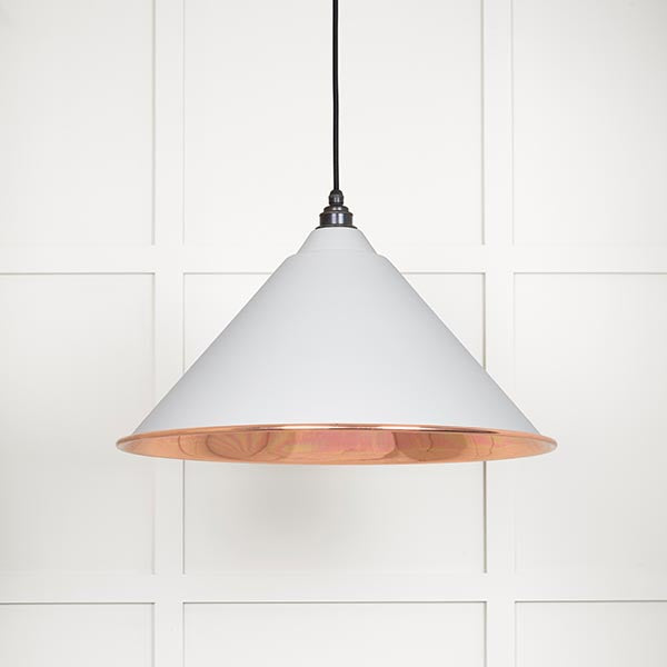 From The Anvil - Hockley Pendant in Flock - Smooth Copper - 49503SF - Choice Handles