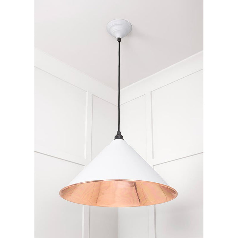 From The Anvil - Hockley Pendant in Flock - Smooth Copper - 49503SF - Choice Handles