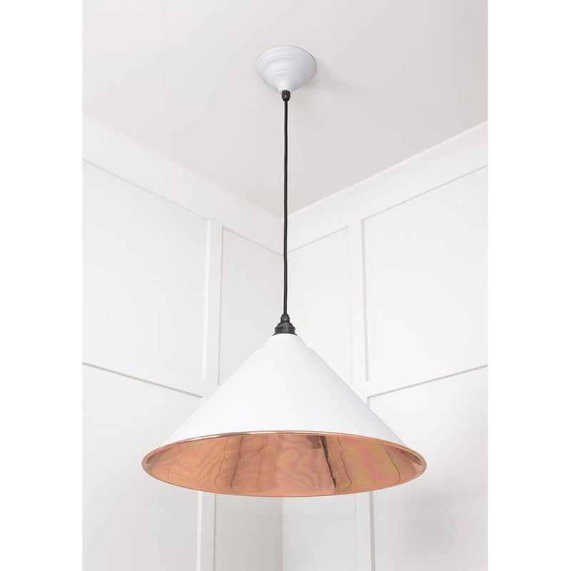 From The Anvil - Hockley Pendant in Flock - Smooth Copper - 49503SF - Choice Handles