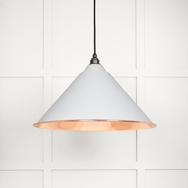 From The Anvil - Hockley Pendant in Flock - Smooth Copper - 49503SF - Choice Handles