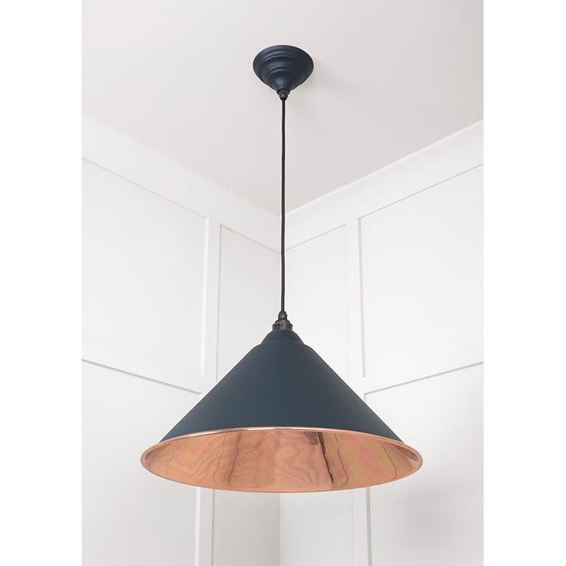 From The Anvil - Hockley Pendant in Soot - Smooth Copper - 49503SSO - Choice Handles