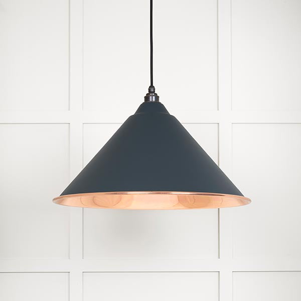 From The Anvil - Hockley Pendant in Soot - Smooth Copper - 49503SSO - Choice Handles