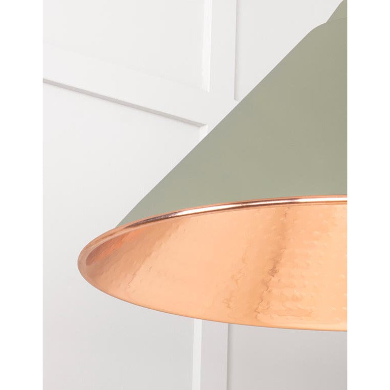 From The Anvil - Hockley Pendant in Tump - Hammered Copper - 49503TU - Choice Handles