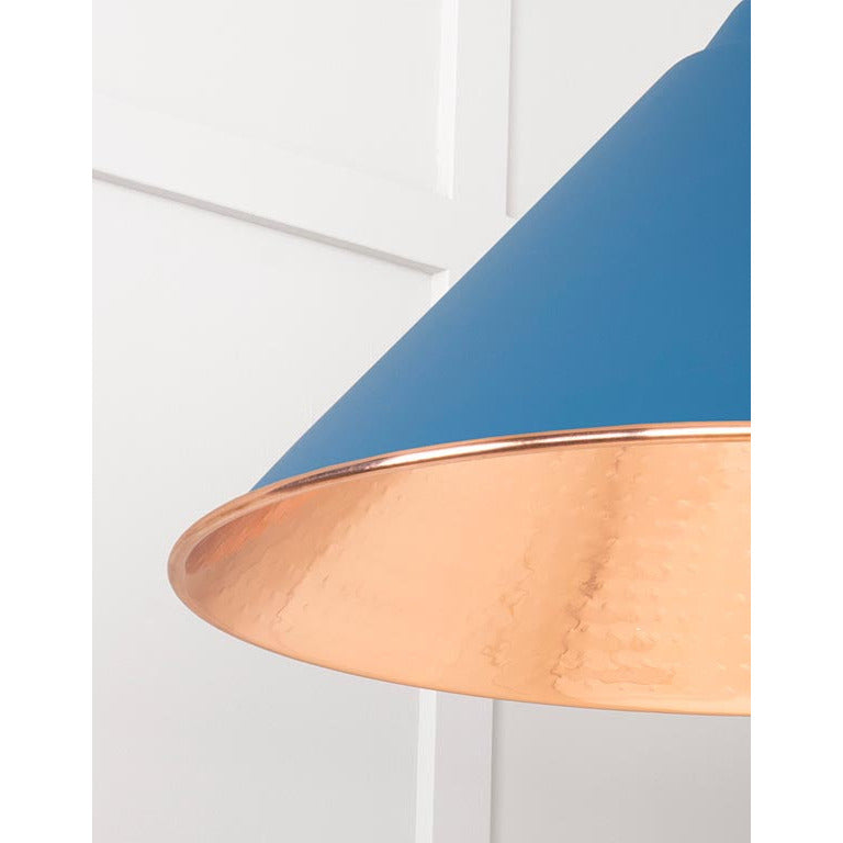 From The Anvil - Hockley Pendant in Upstream - Hammered Copper - 49503U - Choice Handles