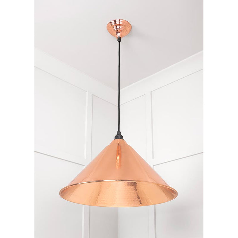 From The Anvil - Hockley Pendant - Hammered Copper - 49503 - Choice Handles