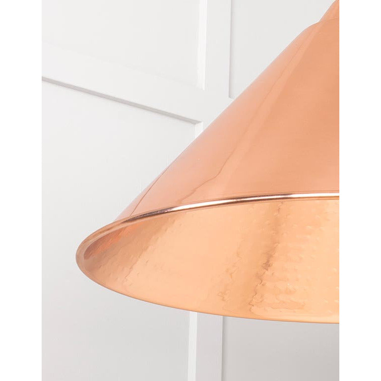 From The Anvil - Hockley Pendant - Hammered Copper - 49503 - Choice Handles