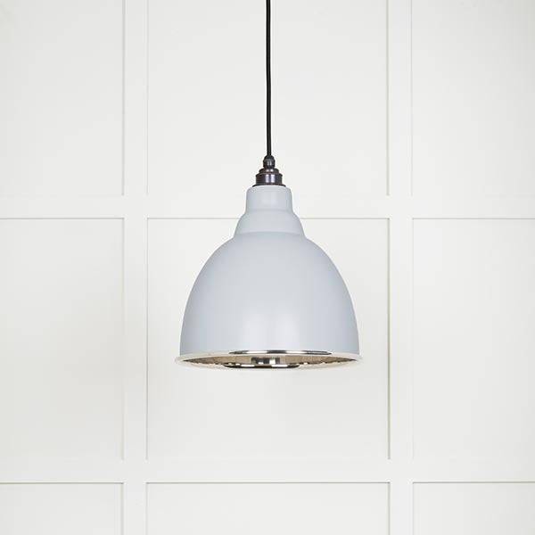 From The Anvil - Brindley Pendant in Birch - Smooth Nickel - 49504BI - Choice Handles