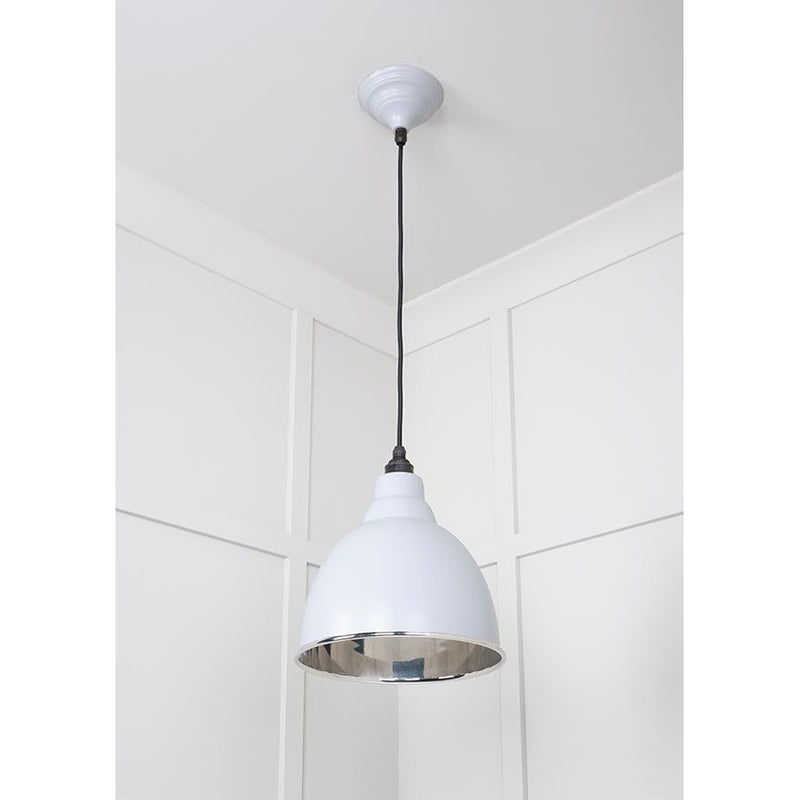 From The Anvil - Brindley Pendant in Birch - Smooth Nickel - 49504BI - Choice Handles