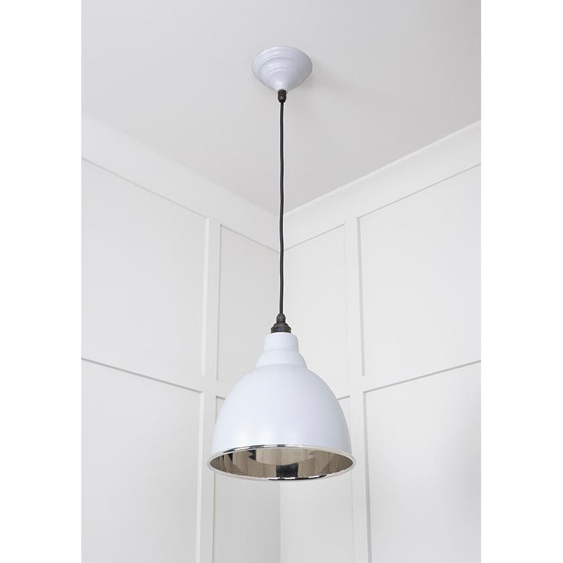 From The Anvil - Brindley Pendant in Birch - Smooth Nickel - 49504BI - Choice Handles