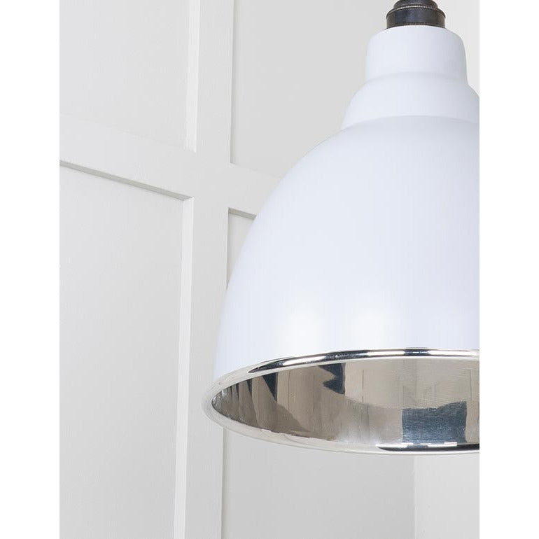 From The Anvil - Brindley Pendant in Birch - Smooth Nickel - 49504BI - Choice Handles