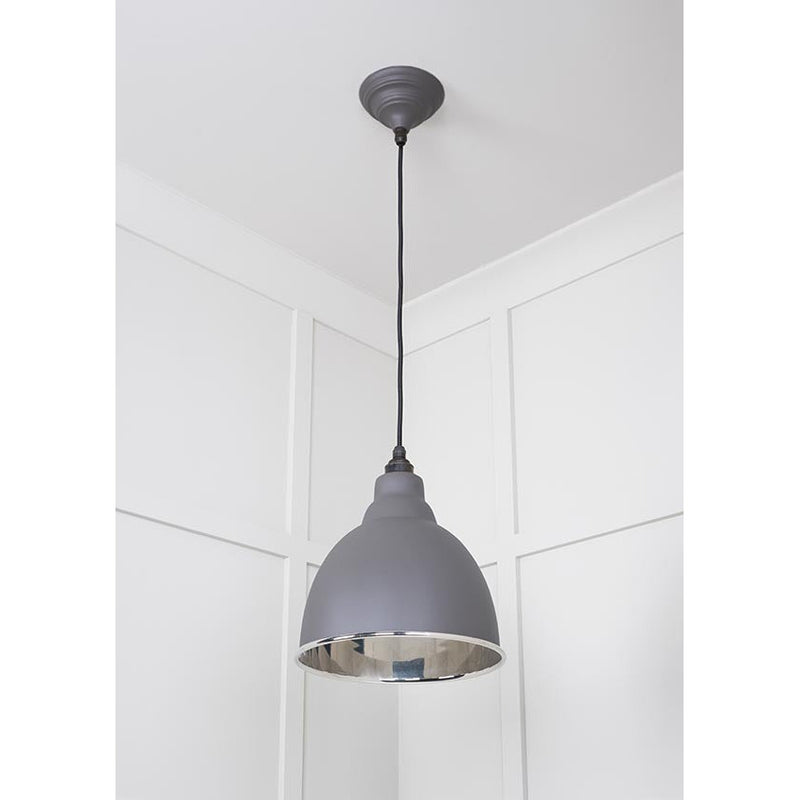 From The Anvil - Brindley Pendant in Bluff - Smooth Nickel - 49504BL - Choice Handles