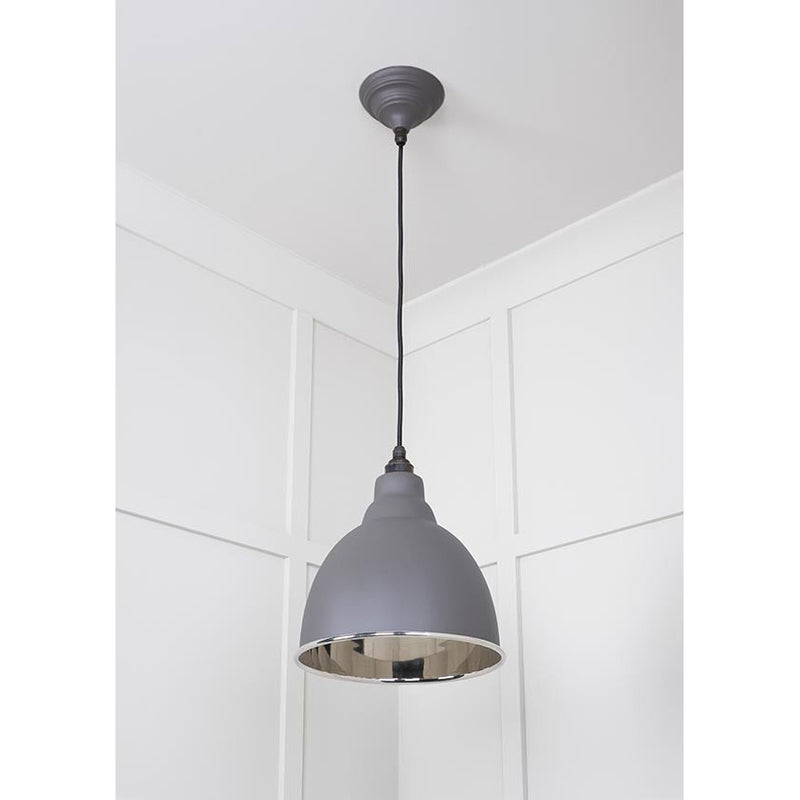 From The Anvil - Brindley Pendant in Bluff - Smooth Nickel - 49504BL - Choice Handles