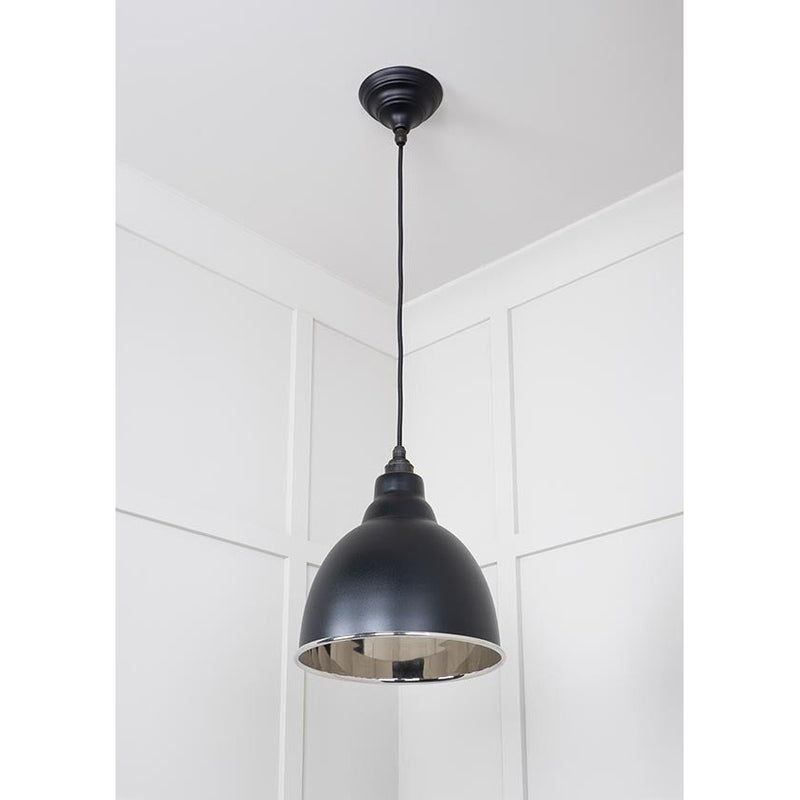 From The Anvil - Brindley Pendant in Elan Black - Smooth Nickel - 49504EB - Choice Handles