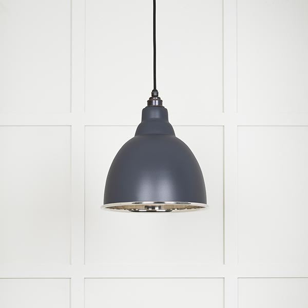 From The Anvil - Brindley Pendant in Slate - Smooth Nickel - 49504SL - Choice Handles