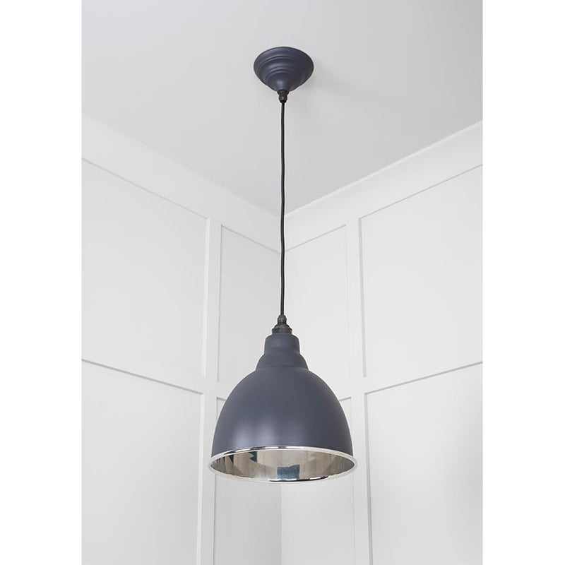 From The Anvil - Brindley Pendant in Slate - Smooth Nickel - 49504SL - Choice Handles