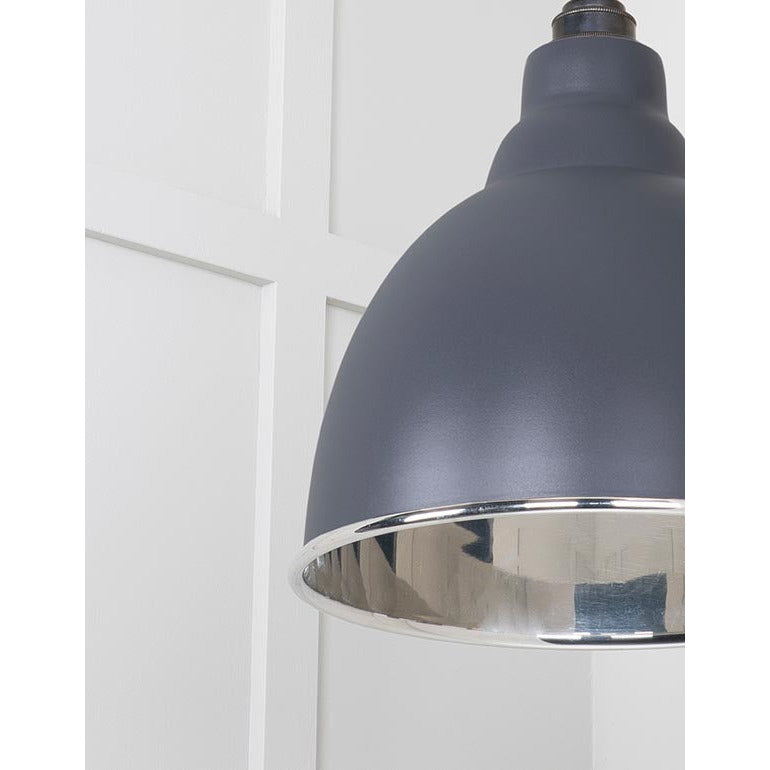 From The Anvil - Brindley Pendant in Slate - Smooth Nickel - 49504SL - Choice Handles