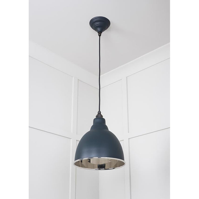 From The Anvil - Brindley Pendant in Soot - Smooth Nickel - 49504SO - Choice Handles