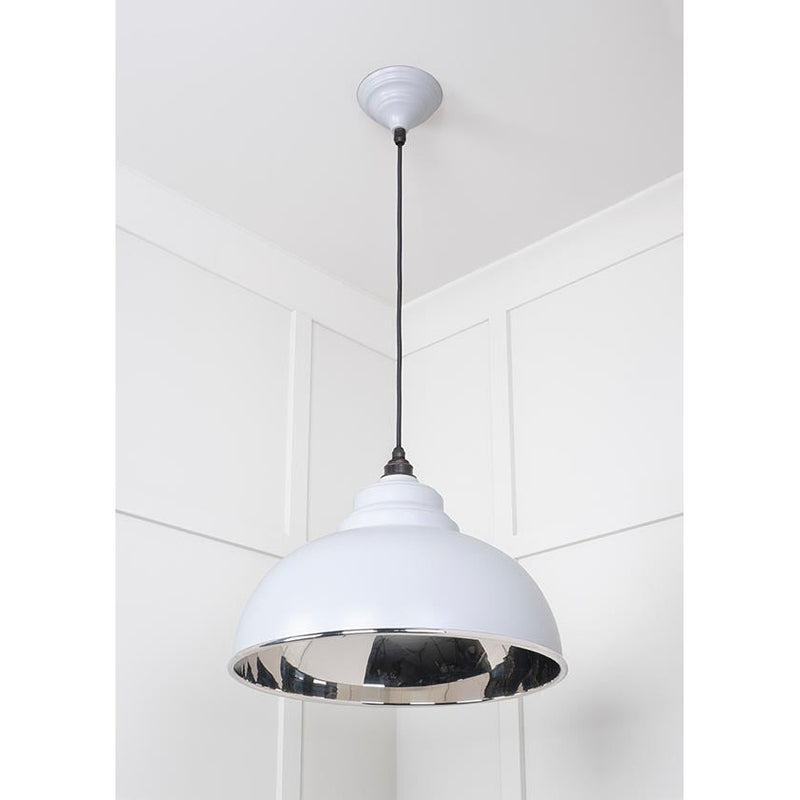 From The Anvil - Harborne Pendant in Birch - Smooth Nickel - 49505BI - Choice Handles