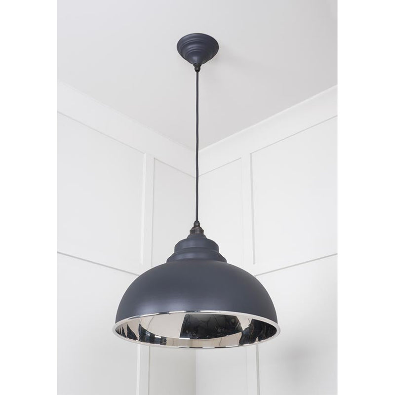 From The Anvil - Harborne Pendant in Slate - Smooth Nickel - 49505SL - Choice Handles