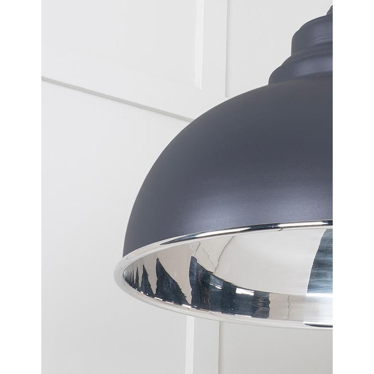 From The Anvil - Harborne Pendant in Slate - Smooth Nickel - 49505SL - Choice Handles