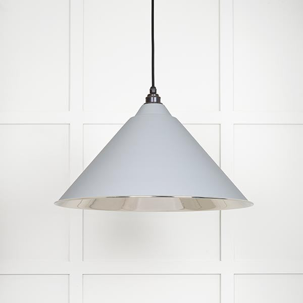 From The Anvil - Hockley Pendant in Birch - Smooth Nickel - 49506BI - Choice Handles