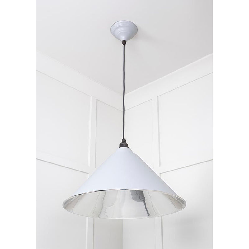 From The Anvil - Hockley Pendant in Birch - Smooth Nickel - 49506BI - Choice Handles