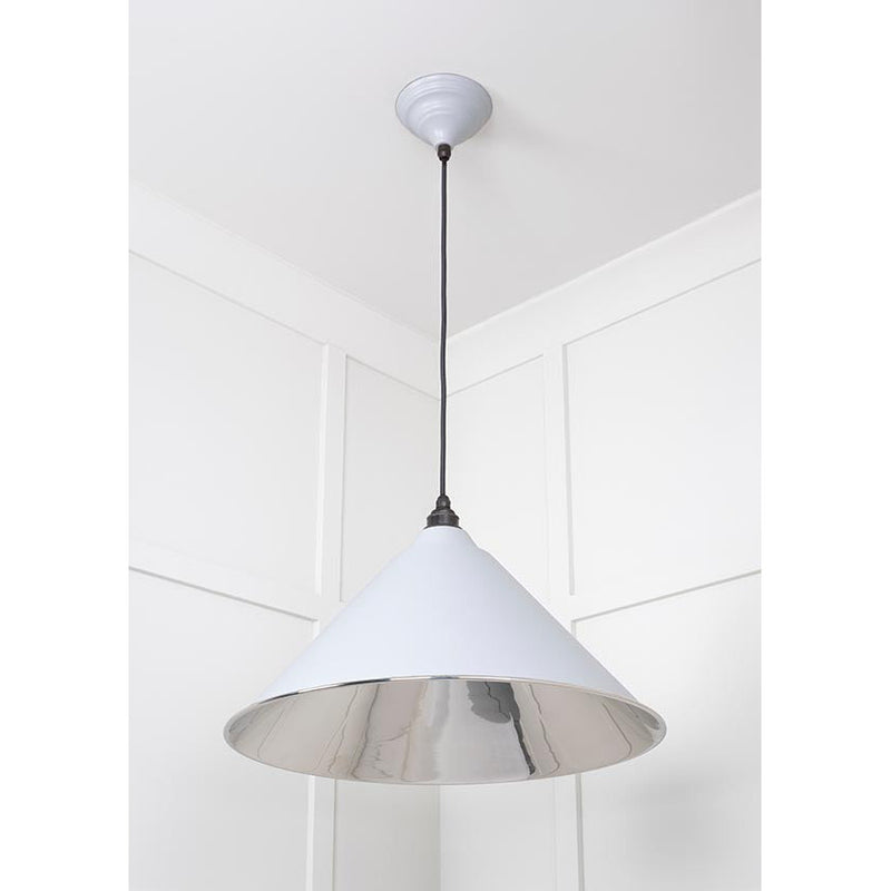 From The Anvil - Hockley Pendant in Birch - Smooth Nickel - 49506BI - Choice Handles