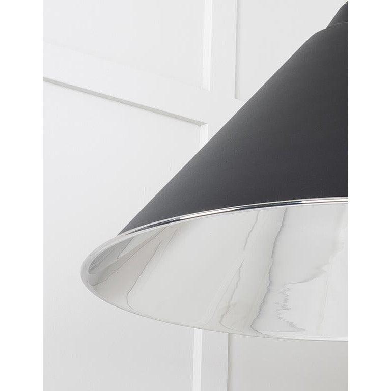 From The Anvil - Hockley Pendant in Elan Black - Smooth Nickel - 49506EB - Choice Handles