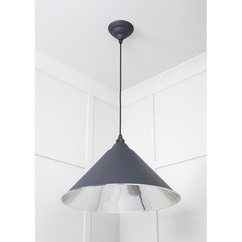 From The Anvil - Hockley Pendant in Slate - Smooth Nickel - 49506SL - Choice Handles