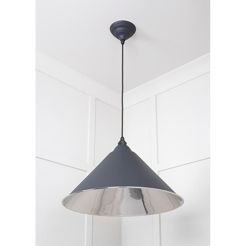 From The Anvil - Hockley Pendant in Slate - Smooth Nickel - 49506SL - Choice Handles