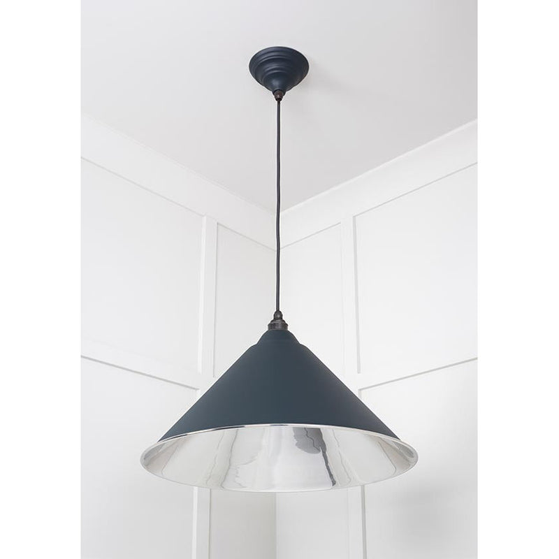 From The Anvil - Hockley Pendant in Soot - Smooth Nickel - 49506SO - Choice Handles