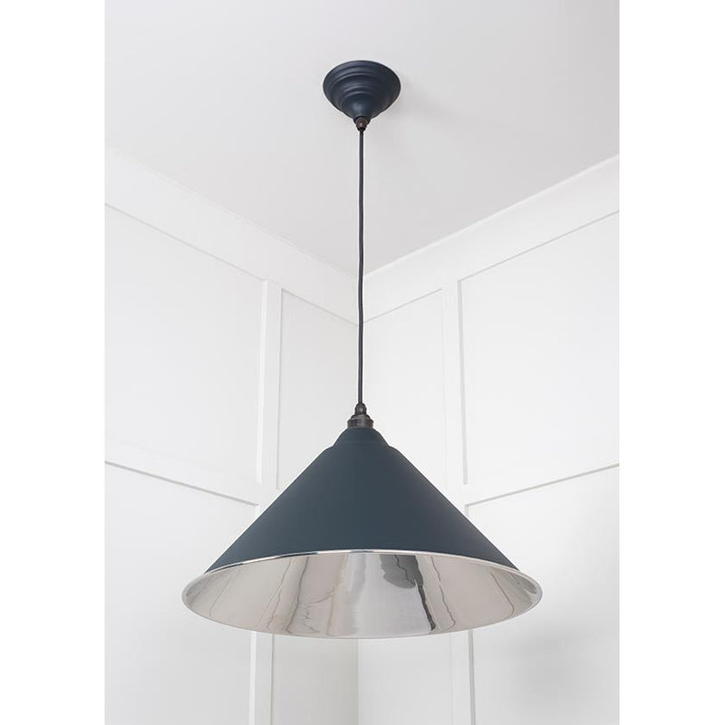 From The Anvil - Hockley Pendant in Soot - Smooth Nickel - 49506SO - Choice Handles