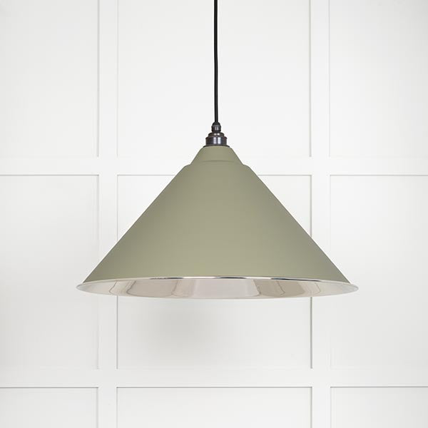 From The Anvil - Hockley Pendant in Tump - Smooth Nickel - 49506TU - Choice Handles