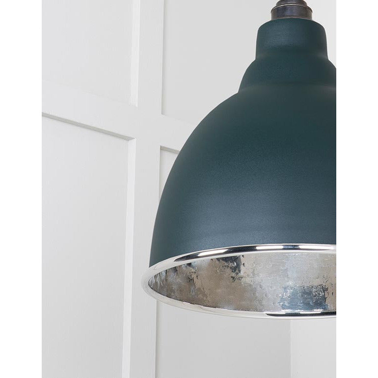 From The Anvil - Brindley Pendant in Dingle - Hammered Nickel - 49511DI - Choice Handles