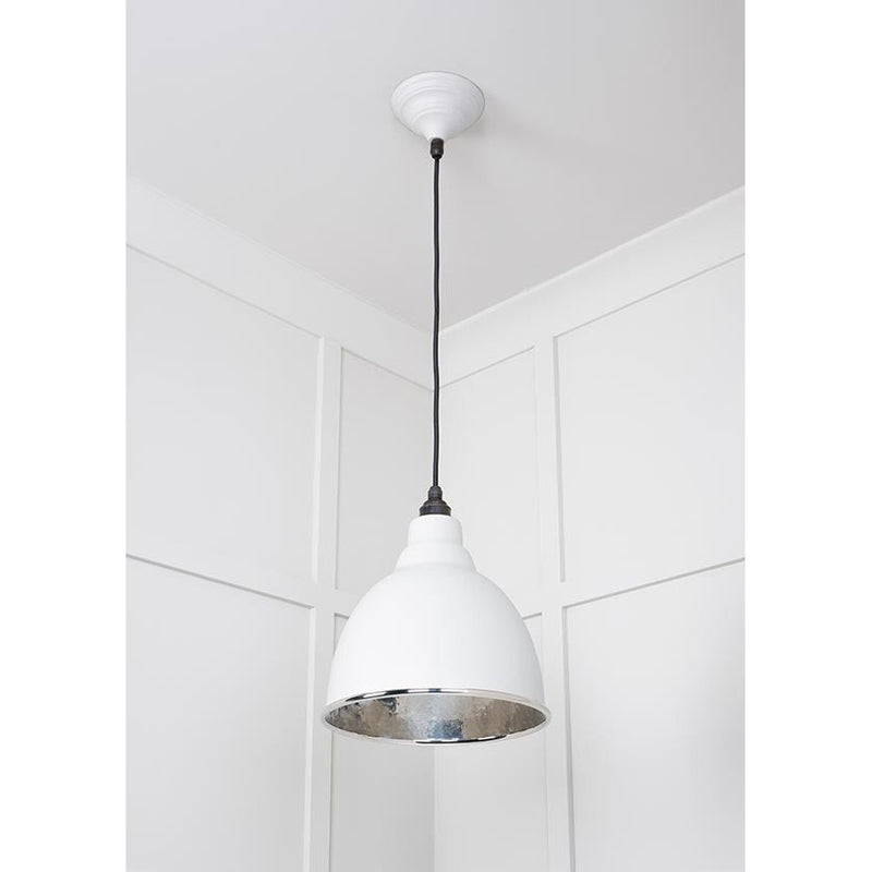 From The Anvil - Brindley Pendant in Flock - Hammered Nickel - 49511F - Choice Handles