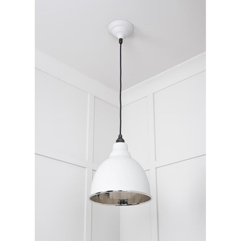 From The Anvil - Brindley Pendant in Flock - Hammered Nickel - 49511F - Choice Handles