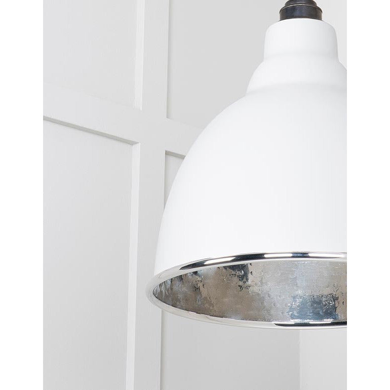 From The Anvil - Brindley Pendant in Flock - Hammered Nickel - 49511F - Choice Handles