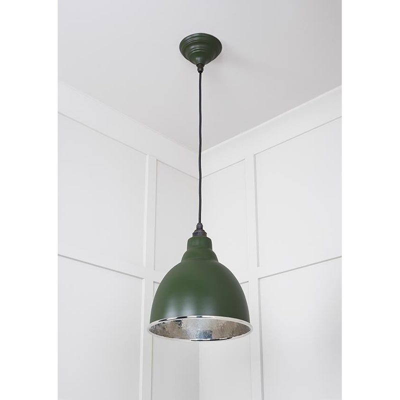 From The Anvil - Brindley Pendant in Heath - Hammered Nickel - 49511H - Choice Handles