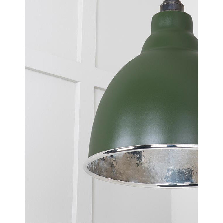 From The Anvil - Brindley Pendant in Heath - Hammered Nickel - 49511H - Choice Handles