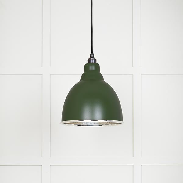 From The Anvil - Brindley Pendant in Heath - Hammered Nickel - 49511H - Choice Handles