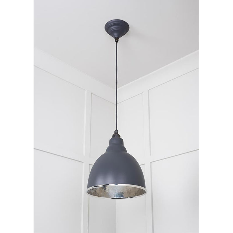 From The Anvil - Brindley Pendant in Slate - Hammered Nickel - 49511SL - Choice Handles