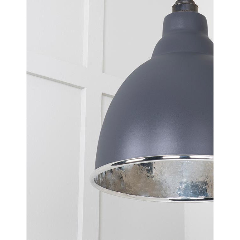 From The Anvil - Brindley Pendant in Slate - Hammered Nickel - 49511SL - Choice Handles